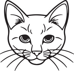 Cat   simple icon. Vector ICON all icon Viktor