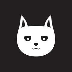 Cat   simple icon. Vector ICON all icon Viktor