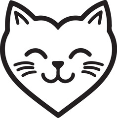 Cat   simple icon. Vector ICON all icon Viktor
