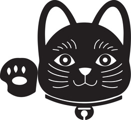 Cat   simple icon. Vector ICON all icon Viktor