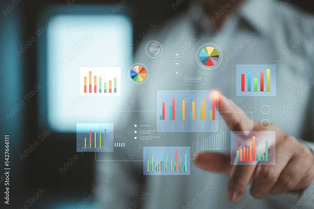 Poster Interactive data visualization for real-time business performance analysis.