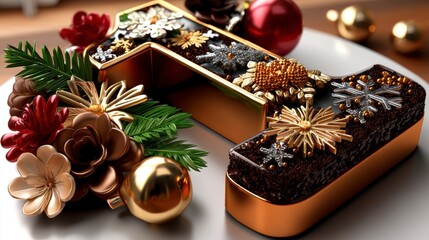 Festive number one cake decoration home kitchen food photography holiday ambiance close-up celebration concept