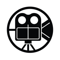 viewfinder stencil icon silhouette vector illustration