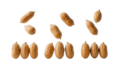 almond nuts isolated on white