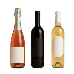 red wine bottle and glass transparent background 