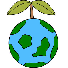 Earth globes isolated on white background