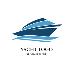 Yacht Logo Graphic Design  Vector 