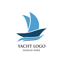 Yacht Logo Graphic Design  Vector 