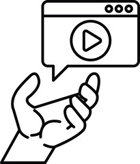hand holding a remote control with a button
