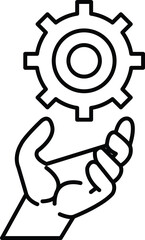 hand is holding a gear symbolizing the importance of gears in machinery