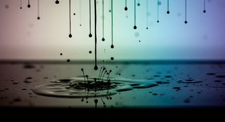 Ephemeral Liquid Formations: A Study in Motion and Fluid Dynamics