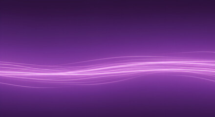 Elegant Backdrop Featuring Luminous Purple Wavy Lines For Creative Projects