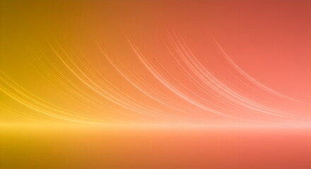 Radiant Curves Flowing Through Abstract Peach Toned Background
