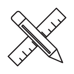 pencil and ruler line