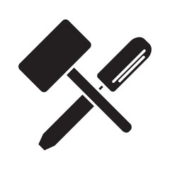 hammer and chisel glyph