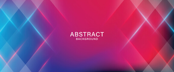 Abstract blue and pink geometric shape futuristic background with pastel colors.