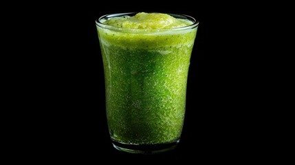Broccoli and spinach cream soup on grey desk top view ,Top view of a vibrant green smoothie full of bubbles, indicating freshness and health
