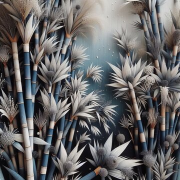 Bambusa multiplex Silver Stripe Clumping