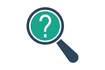Clue icon. solid icon style. law elements vector illustration