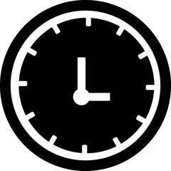 Rounded Filled Clock Icon