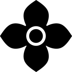 Rounded Filled Flower Icon