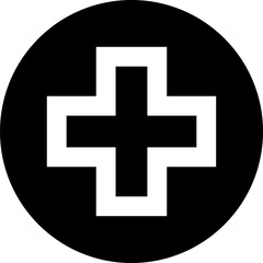Rounded Filled Medical Sign Icon