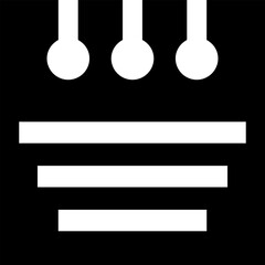 Rounded Filled Notes Icon