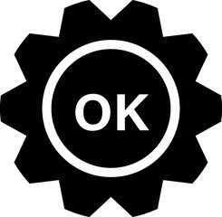 Rounded Filled Ok Icon