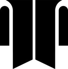 Rounded Filled Towel Icon