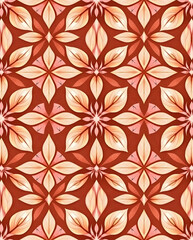 Graceful Thai lotus weave in soft gradients, seamless pattern.