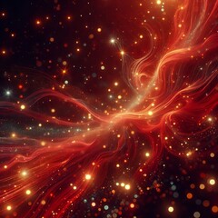 Fototapeta premium A deep red background touched with