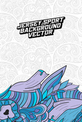 Fabric textile design for Sport t-shirt, Soccer jersey mockup for football club. uniform front view