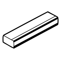 Eraser vector on white background