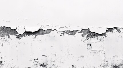 Obraz premium cracked white wall with peeling paint and texture for background or design elements