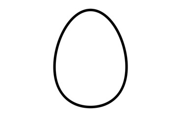 ゆで卵のベクターイラストアイコン シンプル 玉子