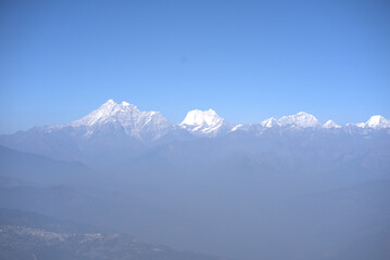 snow covered mountains