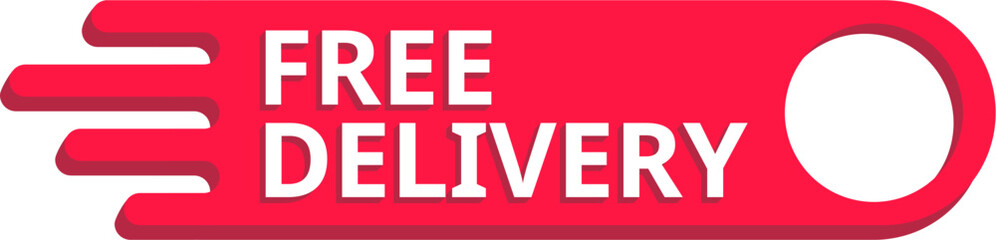 Free Delivery Label