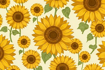 Sunflower background 