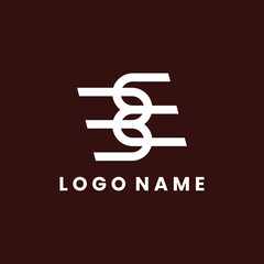 A Minimalist Logo With The Letters BE Combined