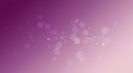 Delicate Circular Bokeh Particles Floating on Lilac and Violet Gradient Backdrop