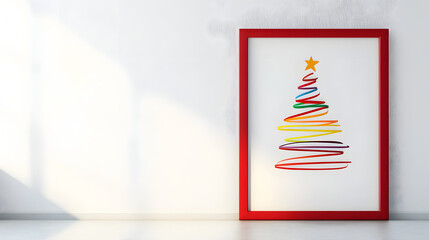 Minimalist style Christmas,Christmas, decoration, Christmas tree,holiday, xmas,winter, decorations,celebration, presents,gift, Santa Claus,ornaments,december,seasonal,art,happy,new year