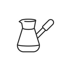 Turkish coffee pot icon. Simple Turkish coffee pot icon for social media, app, and web design. Vector illustration