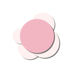 Circle Banner Pink Elegant