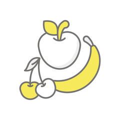 Healthy Snacks icon vector stock illustration