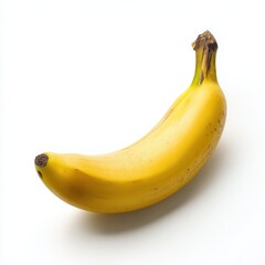 Realistic Banana on White Background