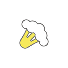 Brocoli  icon vector stock illustration