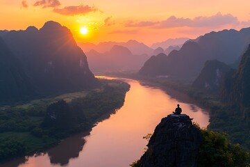 Sunset Meditation Peak View