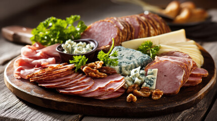Close-up charcuterie board