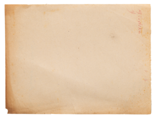 Vintage paper and documents from scratch, grunge details, elements for graphic design, realistic photography png isolated on transparent background