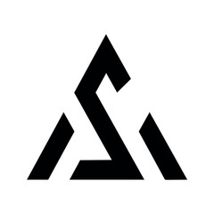 Letter AS Vector Logo Design